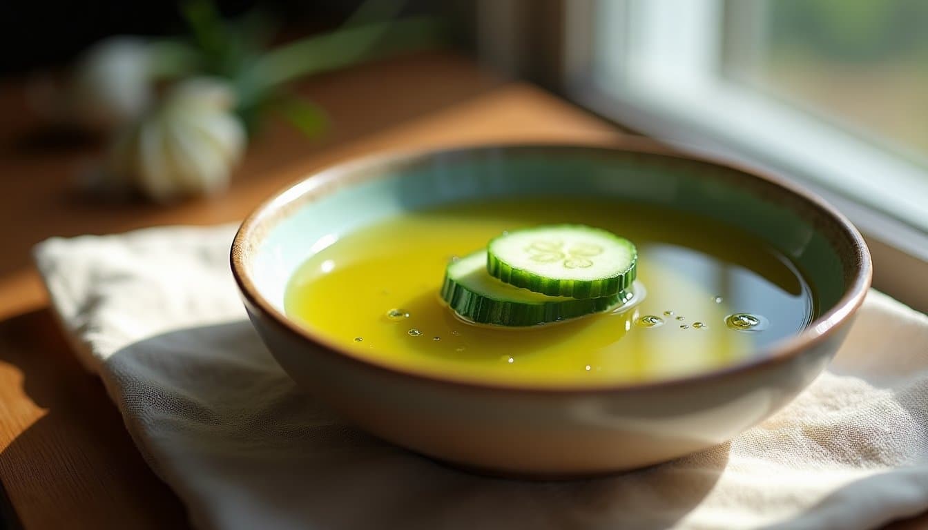 Bärlauch-Gurken Shrub: Wild Garlic & Cucumber Fermented Drinking Vinegar