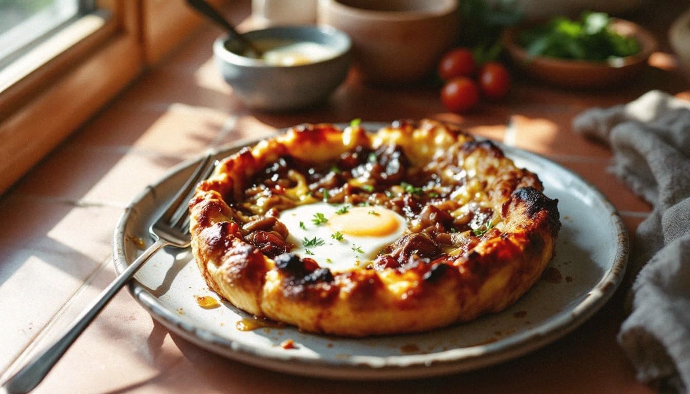 Morel Dutch Baby with Truffle Butter and Ramp Confiture