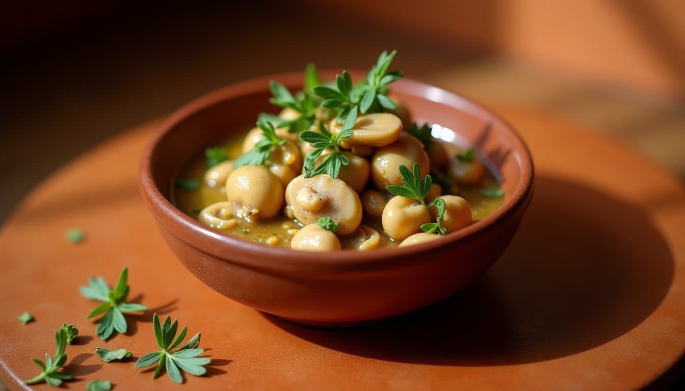 Morel Mushroom XO Sauce with Lap Cheong, Dried Shrimp, and Ramp Oil