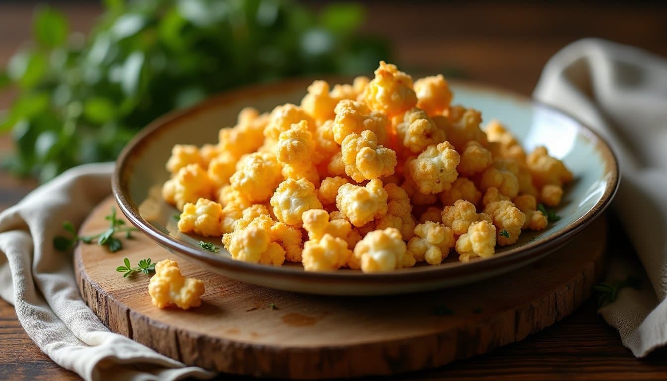 Pickle Brine and Tahini Popcorn with Smoked Paprika
