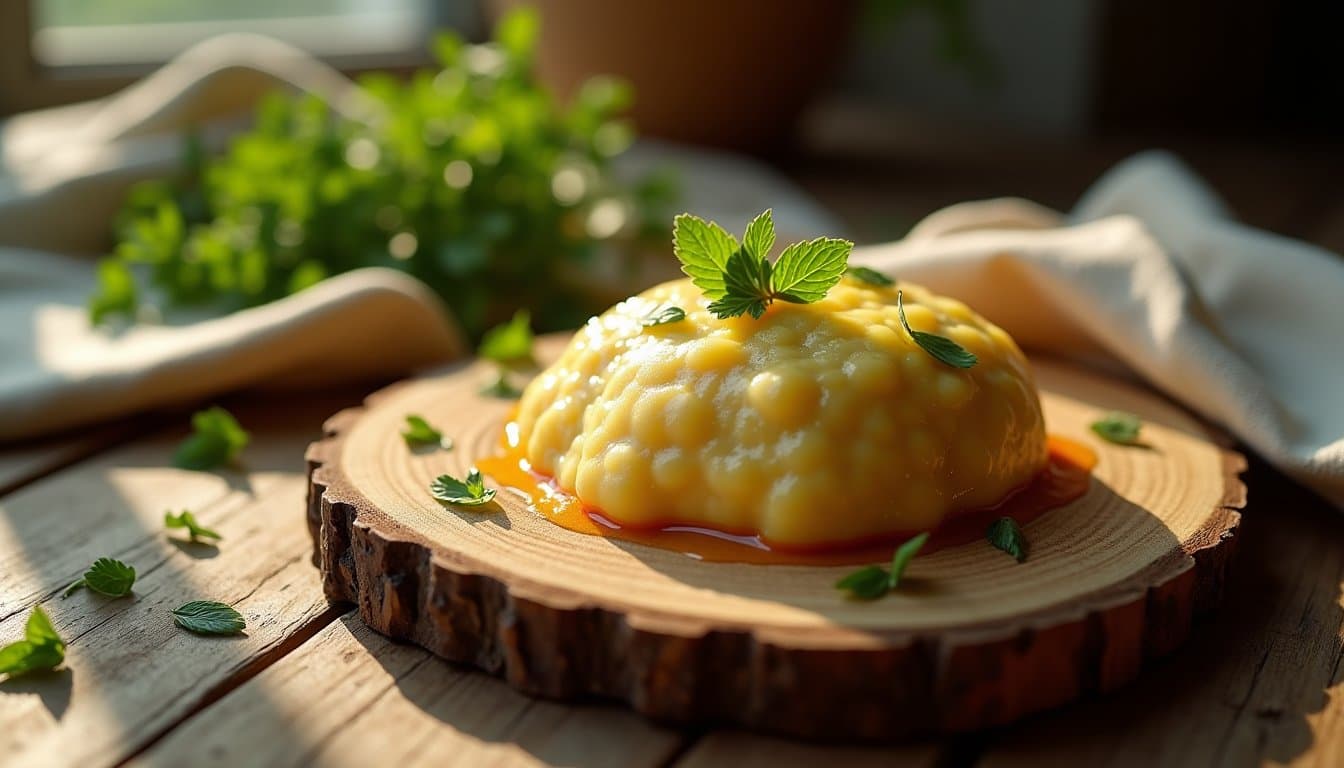 Poached Ramp-Miso Compound Butter with Za'atar and Preserved Lemon