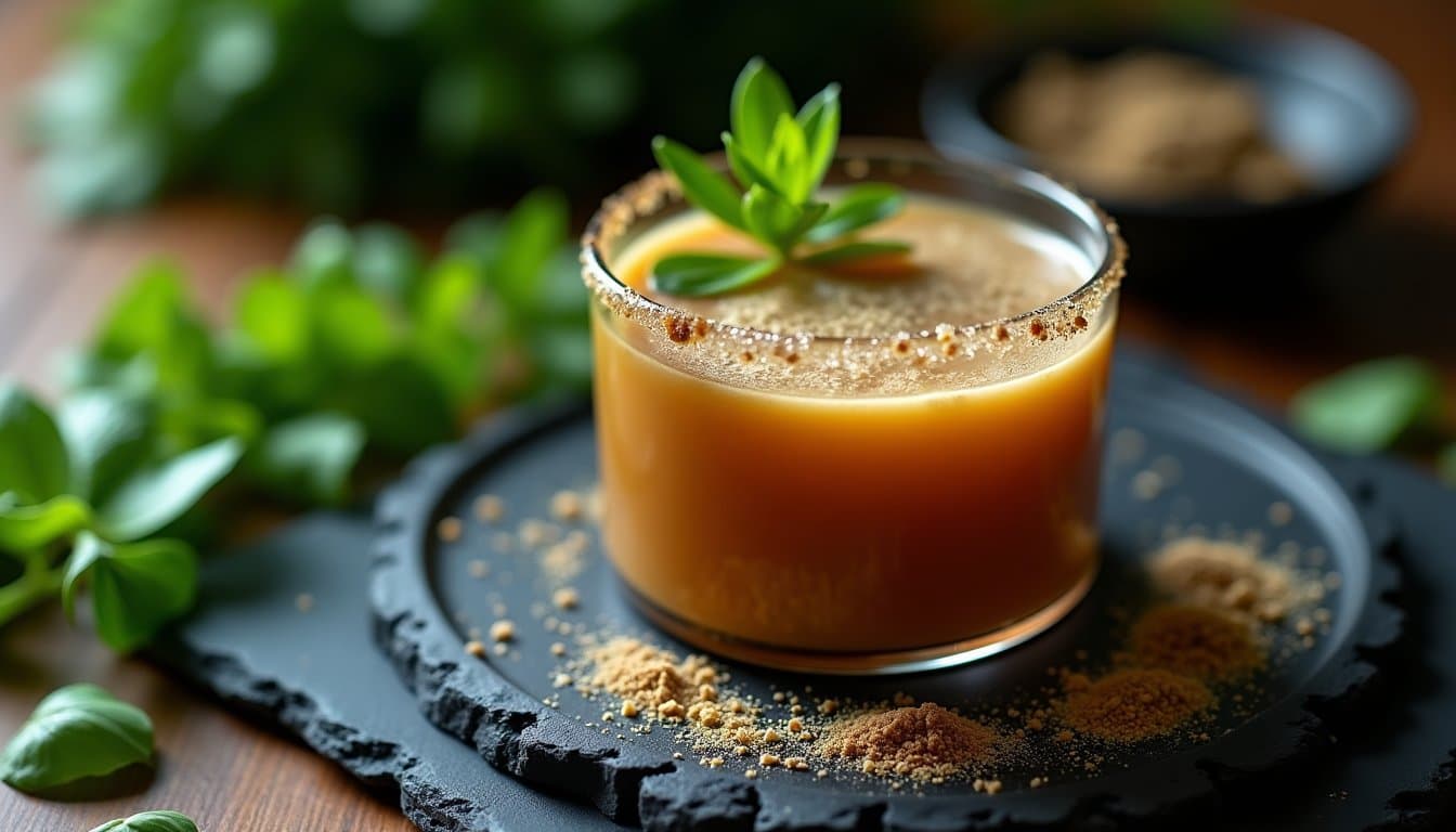 Smoked Morel & Lion's Mane Adaptogen Tej Coffee Cocktail
