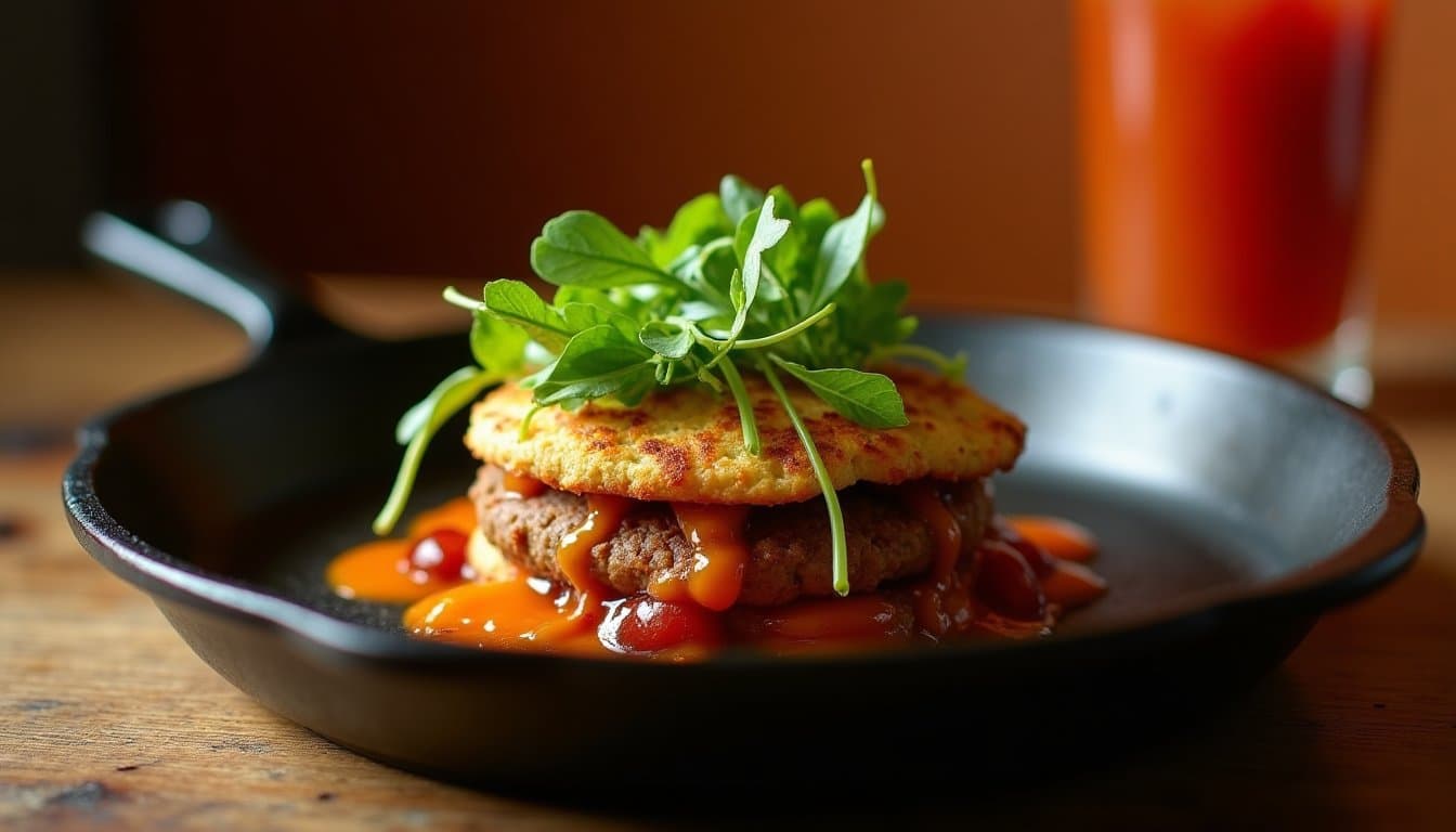 Smoked Watercress and Ramp Bloody Mary with Pickled Asparagus
