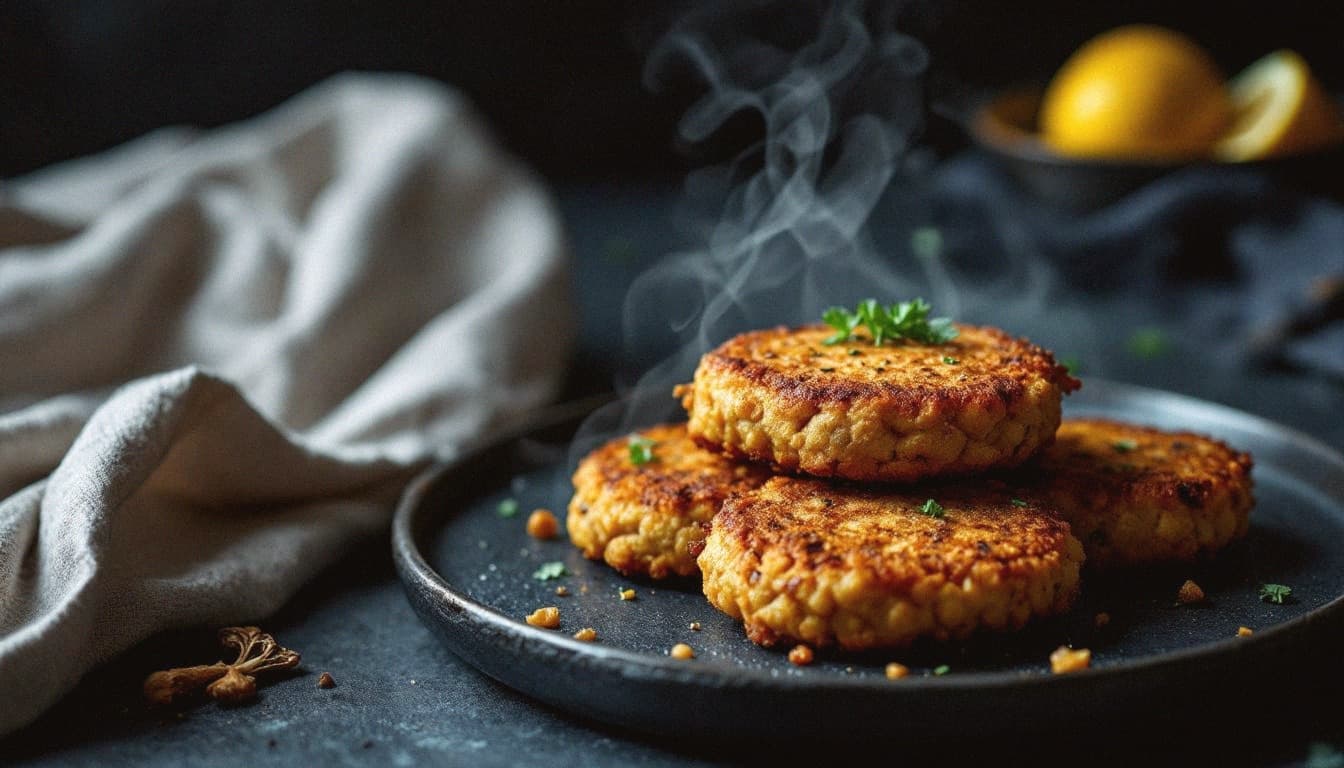 Suya-Spiced Morel Mushroom Fritters with Ramp-Tamarind Dipping Sauce